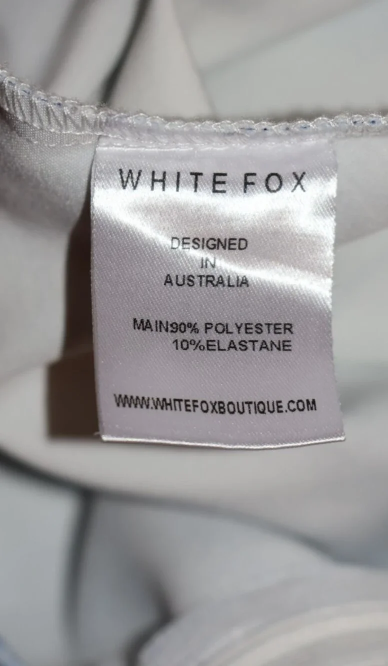 White Fox Boutique Slow Down  Blue Angel Mini Skirt.